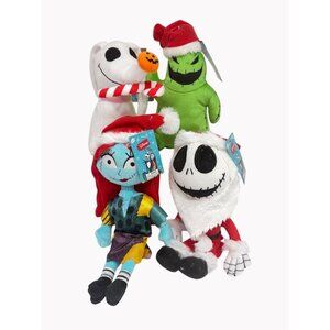 Disney The Nightmare Before Christmas Plush Set Of 4 Characters Holiday Theme